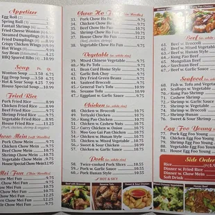 To Go Menu