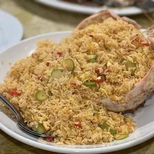 Fried rice with Alaska lobster