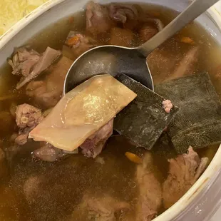 Delicious herbal soup. Iykyk!