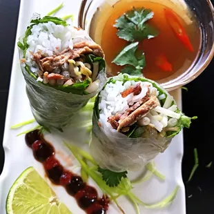 Off the menu, our creation called Pho-rollees, a fusion between spring rolls &amp; Pho!