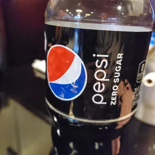 Pepsi served in bottles no refills