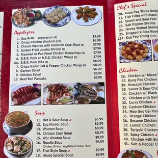 Latest Menu with the Latest Price