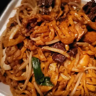 Their home special chow mein, order wet style with homemade noodles. The noodles were perfectly chewy and the meat tender