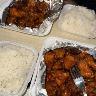 Orange Chicken and rice