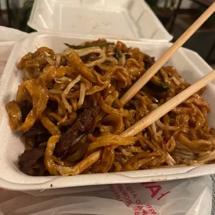 Beef Chow Mein with Handmade Noodles