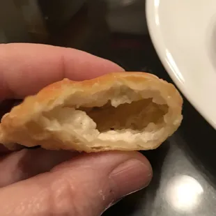 Empty, flat and tasteless crab Rangoon