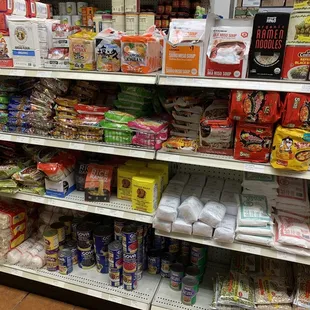 Flour, GOYA, ramen, Chapaghetti, miso soup... so many things in one little store!