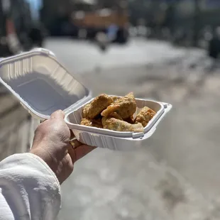 chicken wings and fried chicken, food