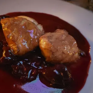 Foie and cherries