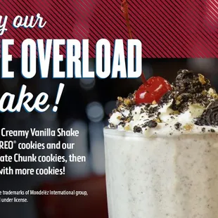ONE SMART COOKIE..... Shake! Our NEW Cookie Overload Shake