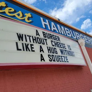 a sign outside of a business