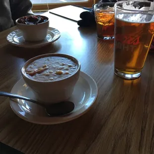 Great homemade soups and amazing BBQ!