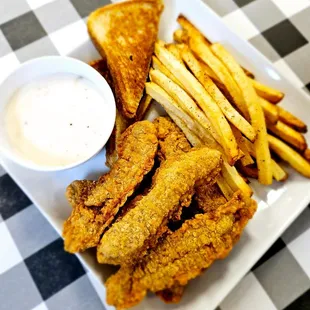 a plate of fried food