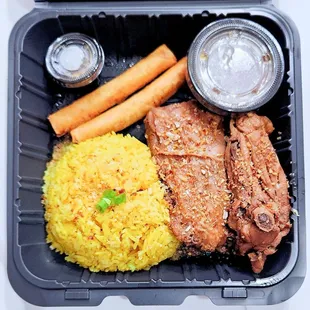 F1. Chicken adobo, $14.99. Our favorite dish. The chicken was tender and well seasoned.