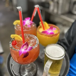 Margaritas draft beers