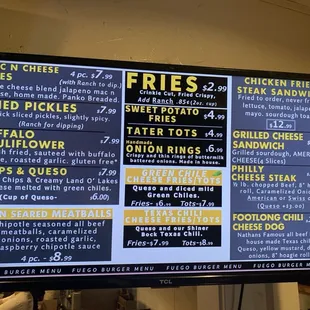 Appetizers and more non-burgers