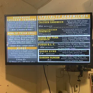 3/23/24 menu