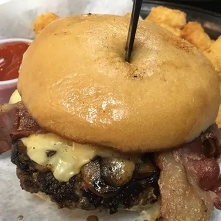 Bacon Mushroom Swiss Burger