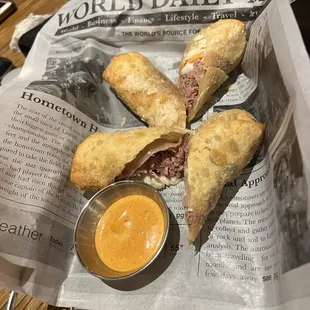 Pastrami Egg Rolls