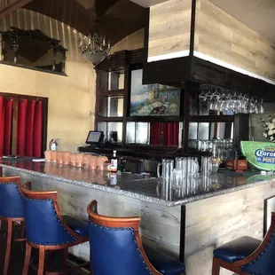 the bar