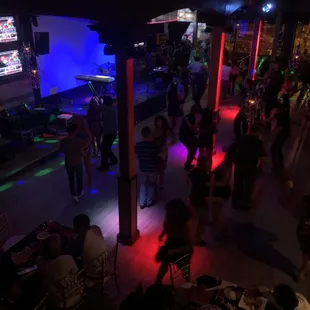 a crowd of people dancing