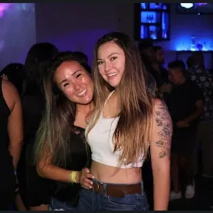 two women at a party