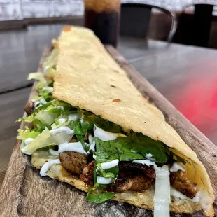 Machete (half Al pastor, half shrimp). Dinner 7/22/2022