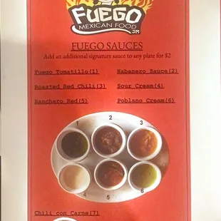 a menu for a mexican restaurant