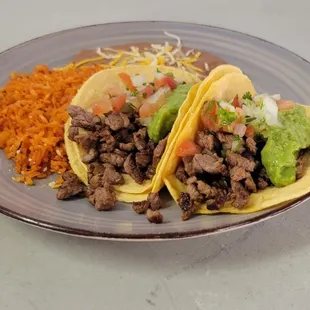 Two tacos plate