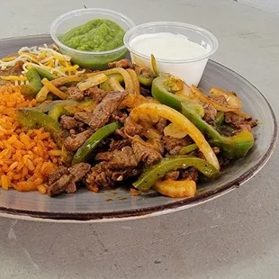 Steak fajitas