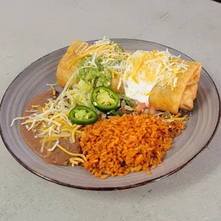 Chimichanga plate