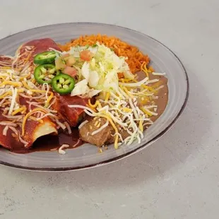 Enchiladas combo plate