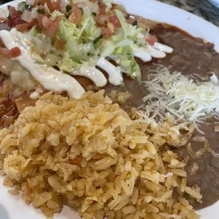 2 Enchiladas Plate