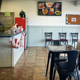 Inside the restaurant