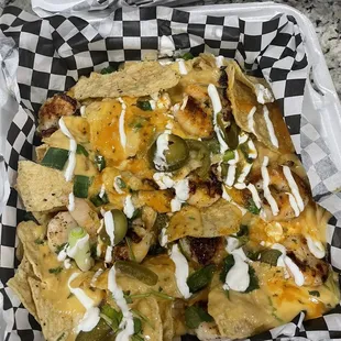 nachos in a basket