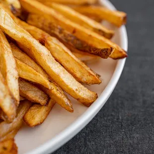 a plate of french fries