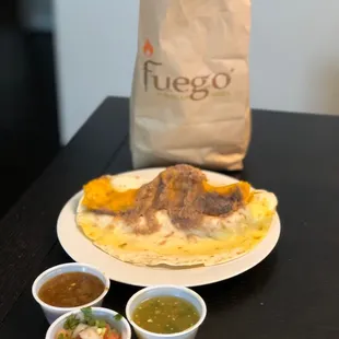 Bean &amp; Cheese taco-large and delicious