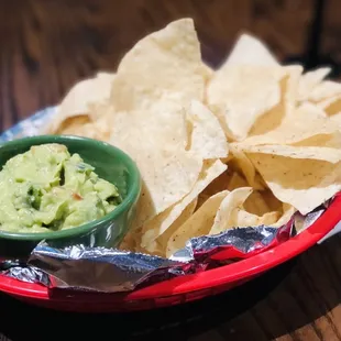 Guacamole is a little spicy.