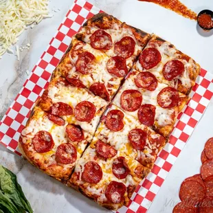 pizza, food