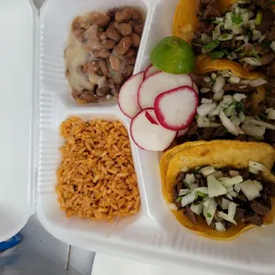 Combo platter 3 tacos