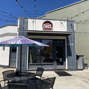 It's nice to have indoor and outdoor seating.