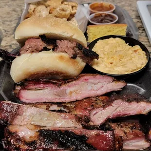 St. Loius Ribs and Brisket Sandwich