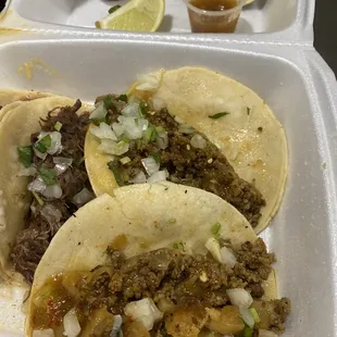 Cold tacos that had to be reheated.