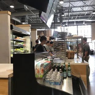 customers in a grocery store