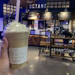 Hazelnut cafe frappe