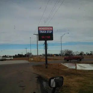 It does say truck stop.