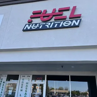 the front of the store