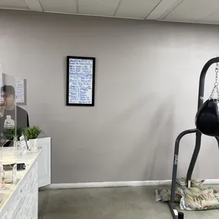 a gym equipment in a gym