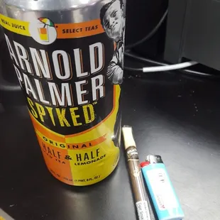 I've had a rough work week...but I was happy to find this spiked Arnold Palmer. I also haven't smoked since 2004 so it was that kind of week