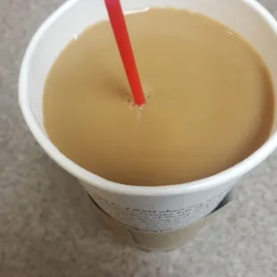 I like coffee with my creamer.